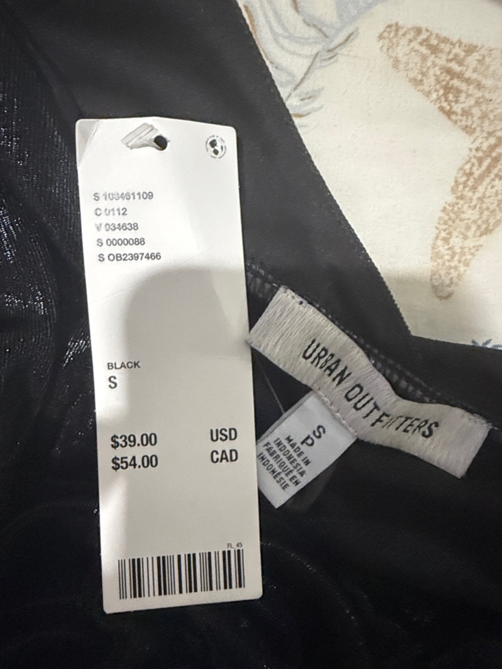 Urban Outfitters Black Shimmer Cami Dress - Picture 4 of 4